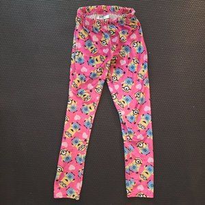 Despicable Me Minion child girl's long comfy pajama pants Size S/P (7/8)